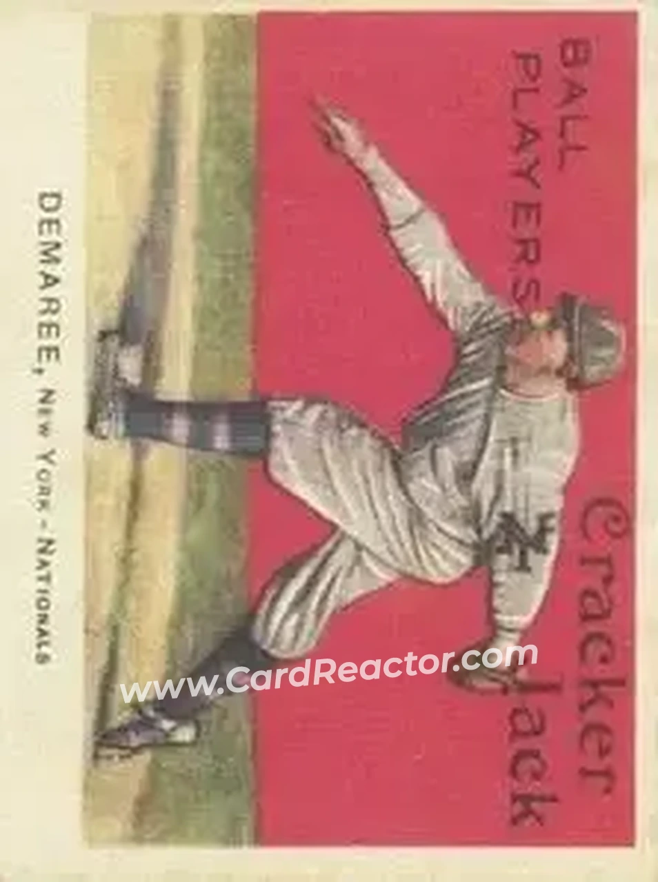 1914 Cracker Jack (E145) #92 Al Demaree