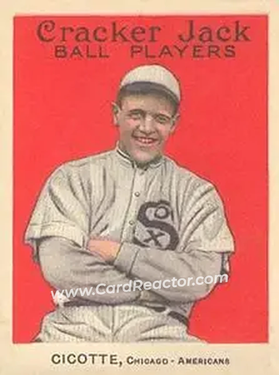 1914 Cracker Jack (E145) #94 Eddie Cicotte