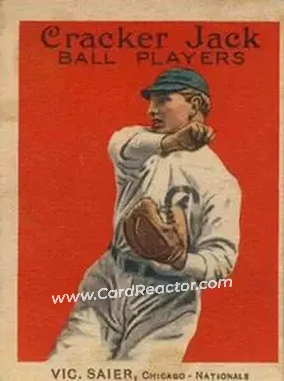 1914 Cracker Jack (E145) #104 Vic Saier
