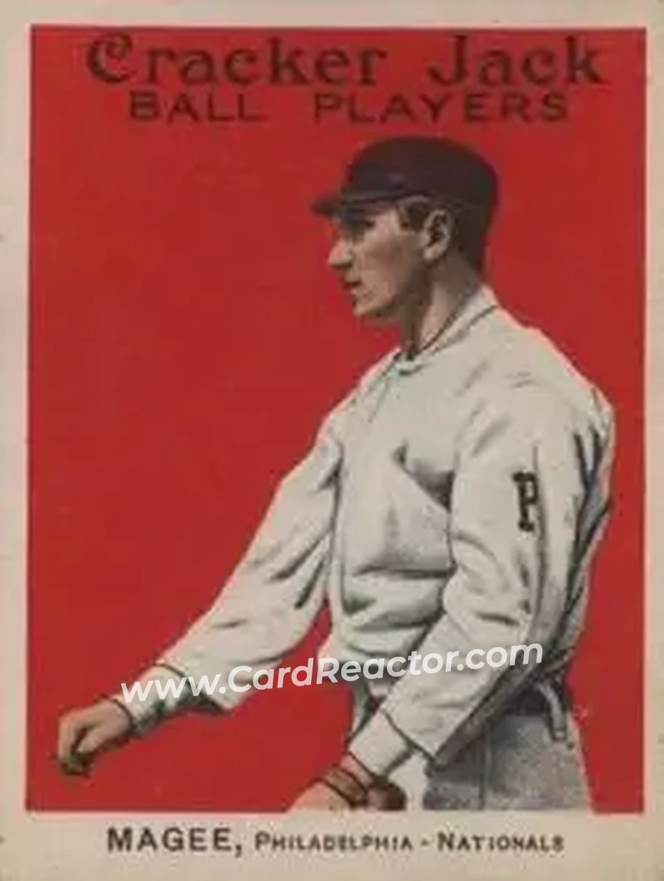1914 Cracker Jack (E145) #108 Sherry Magee