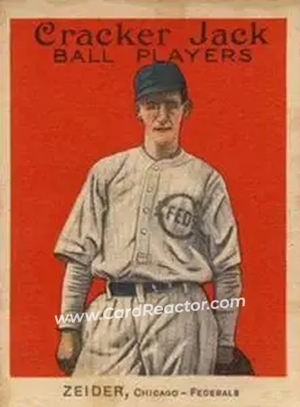 1914 Cracker Jack (E145) #116 Rollie Zeider