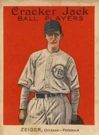 1914 Cracker Jack (E145) #116 Rollie Zeider
