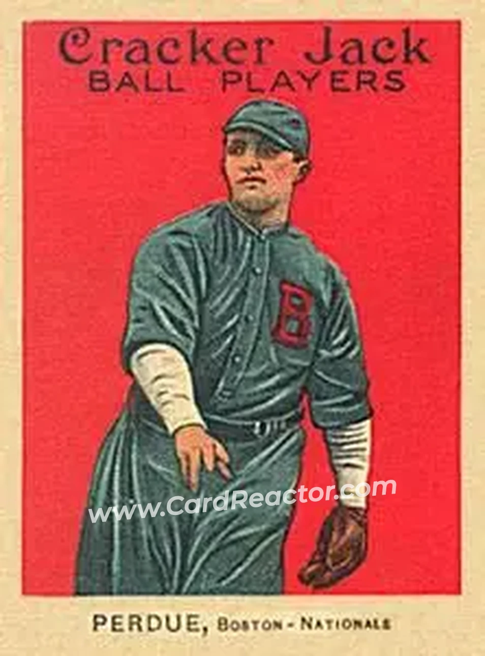 1914 Cracker Jack (E145) #121 Hub Perdue