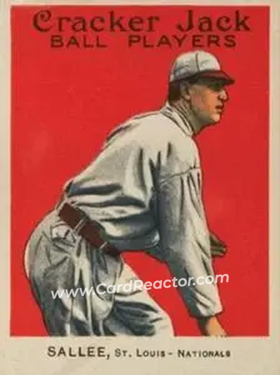 1914 Cracker Jack (E145) #123 Slim Sallee