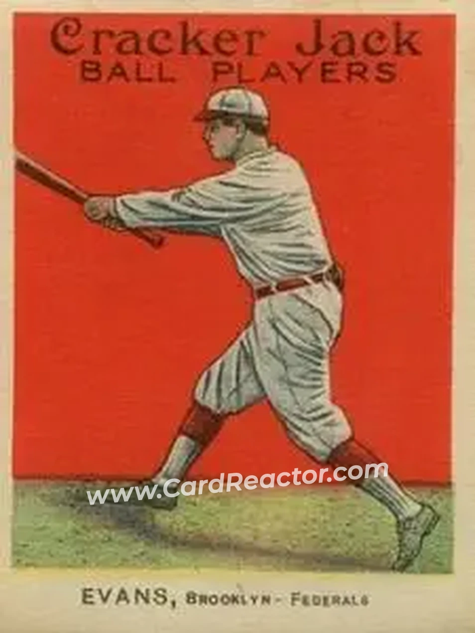 1914 Cracker Jack (E145) #128 Steve Evans