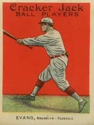 1914 Cracker Jack (E145) #128 Steve Evans