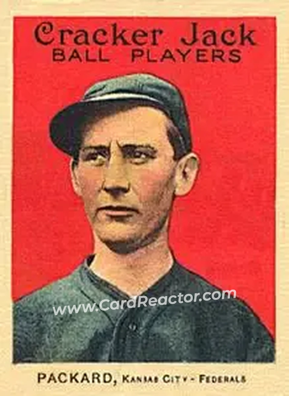 1914 Cracker Jack (E145) #142 Eugene Packard