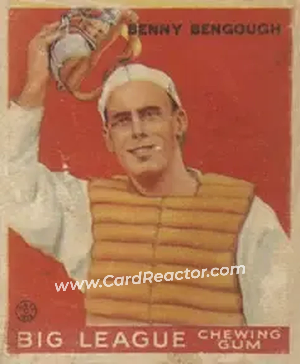 1933 Goudey (R319) #1 Benny Bengough
