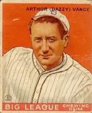 1933 Goudey (R319) #2 Dazzy Vance