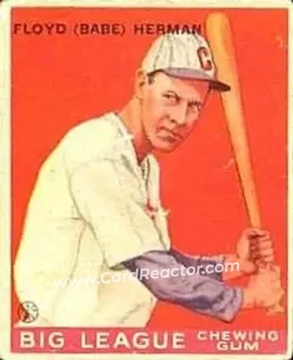 1933 Goudey (R319) #5 Floyd “Babe” Herman