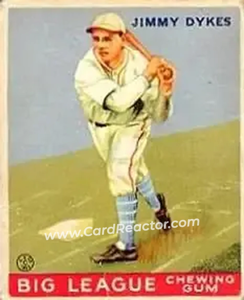 1933 Goudey (R319) #6 Jimmy Dykes
