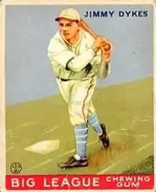 1933 Goudey (R319) #6 Jimmy Dykes