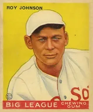 1933 Goudey (R319) #8 Roy Johnson