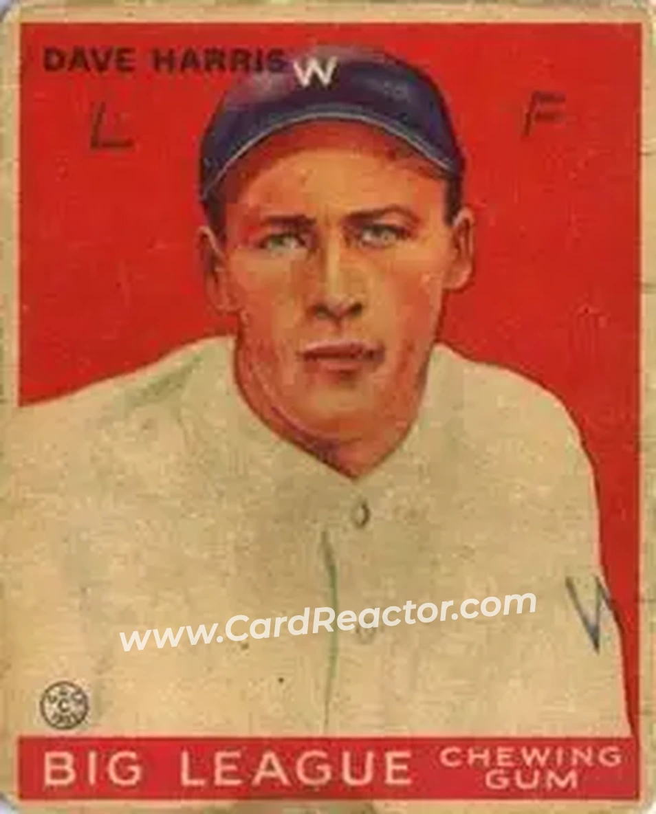 1933 Goudey (R319) #9 Dave Harris