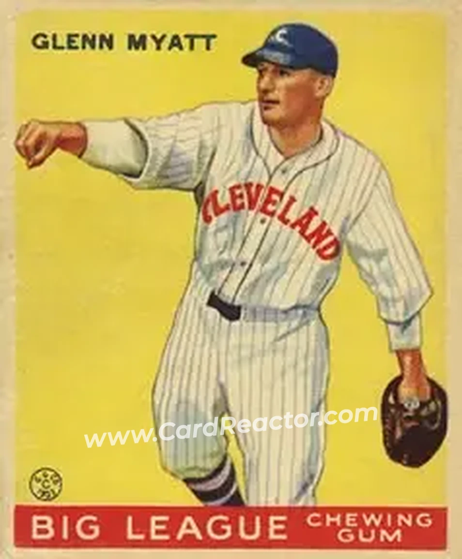 1933 Goudey (R319) #10 Glenn Myatt
