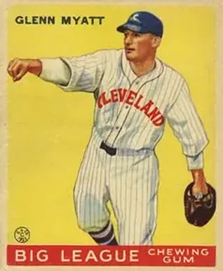 1933 Goudey (R319) #10 Glenn Myatt
