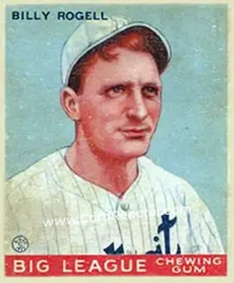 1933 Goudey (R319) #11 Billy Rogell