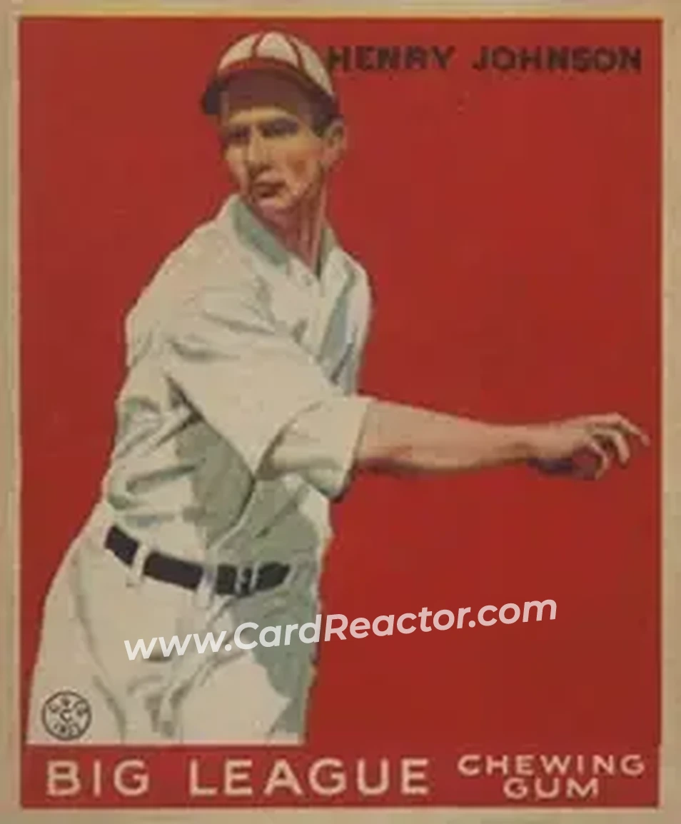 1933 Goudey (R319) #14 Henry Johnson