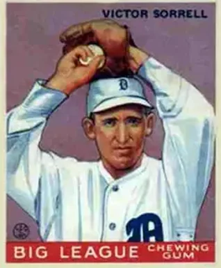 1933 Goudey (R319) #15 Victor Sorrell