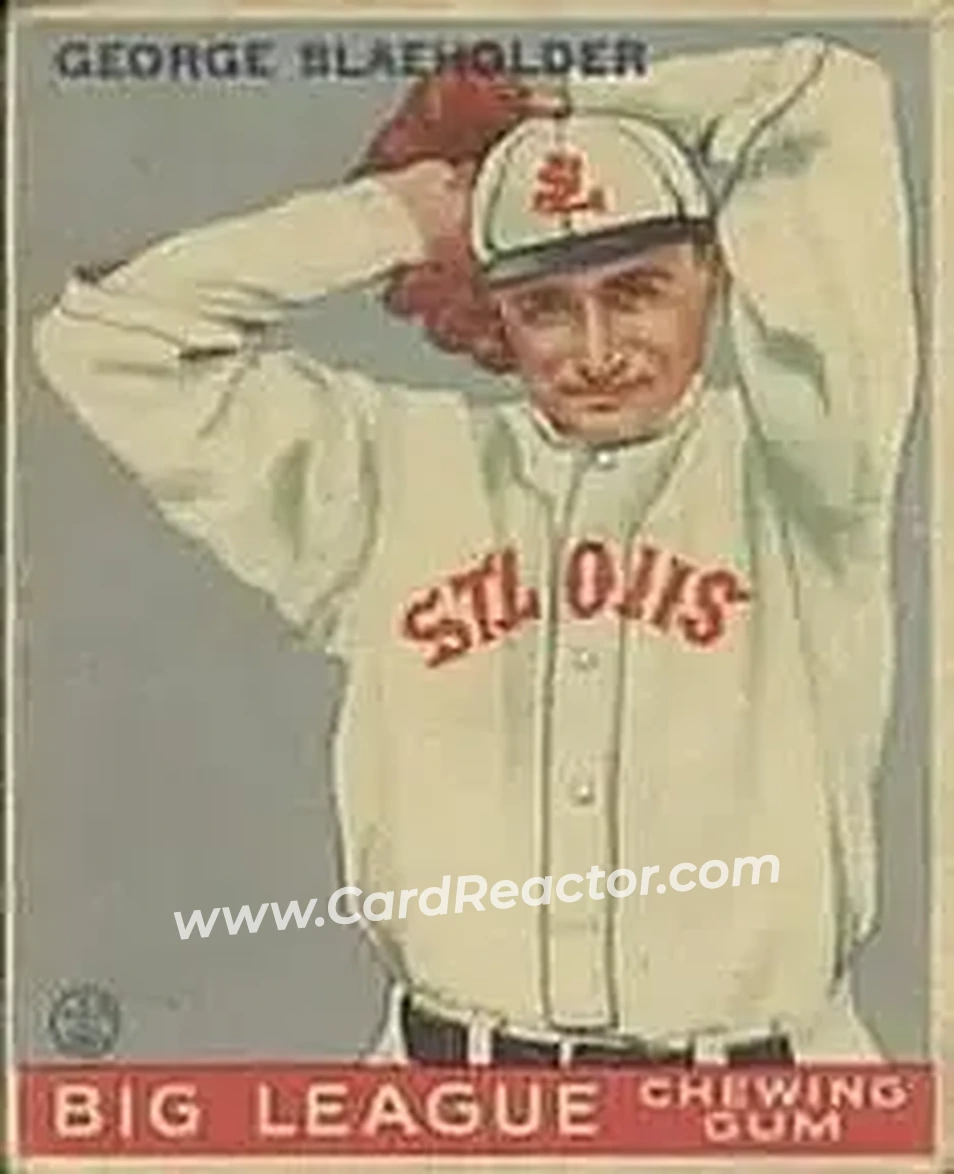 1933 Goudey (R319) #16 George Blaeholder