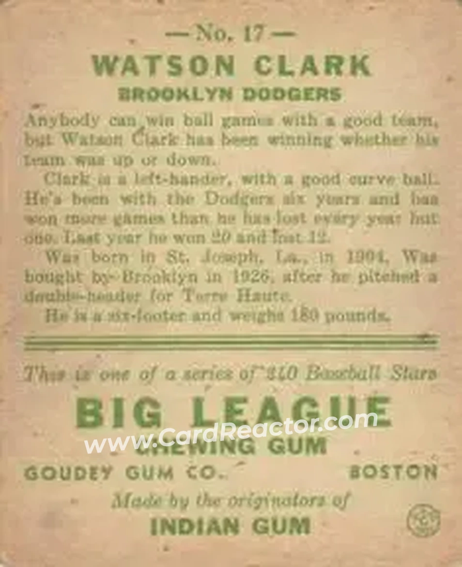 Back of Watson Clark