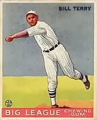1933 Goudey (R319) #20 Bill Terry