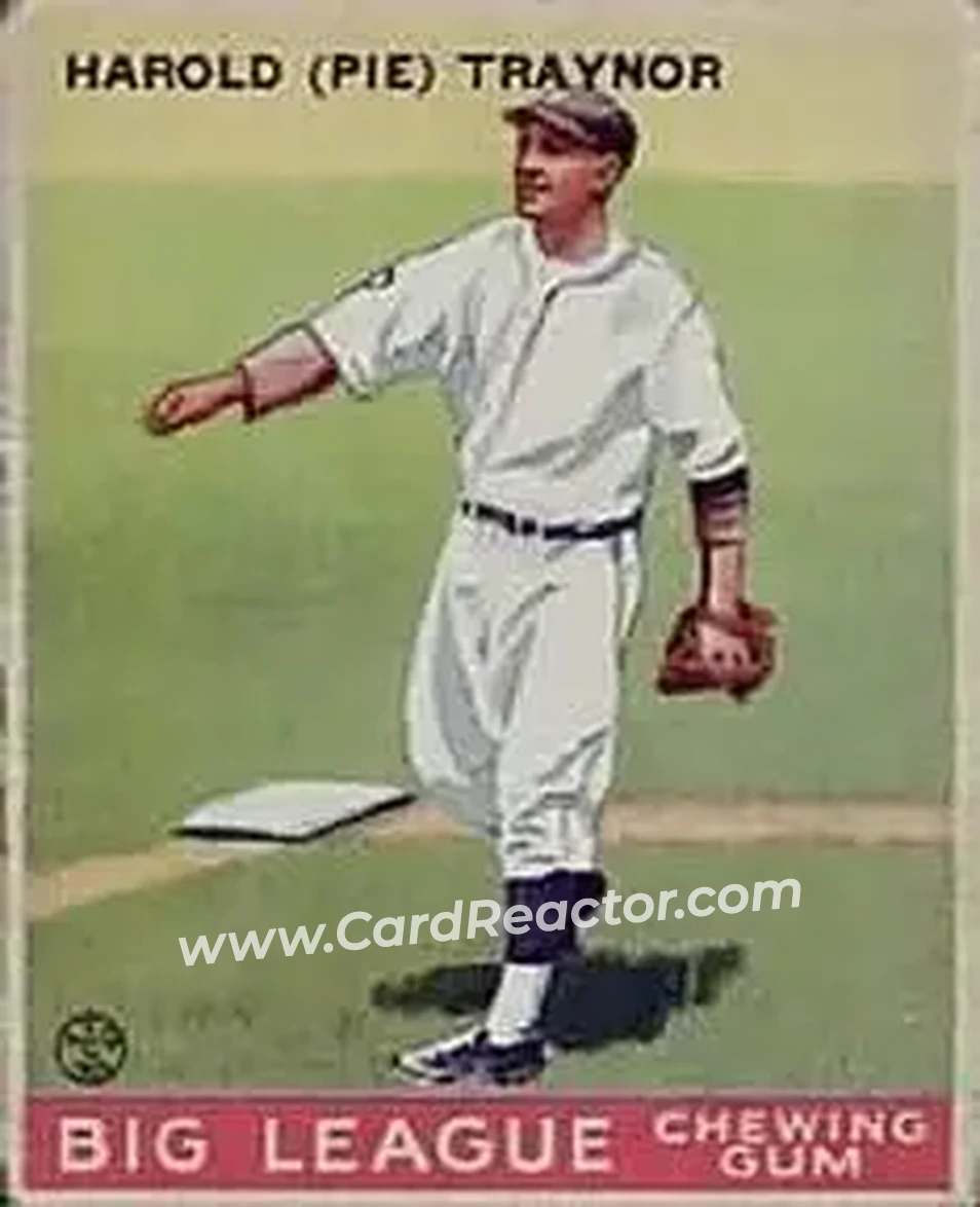 1933 Goudey (R319) #22 Pie Traynor