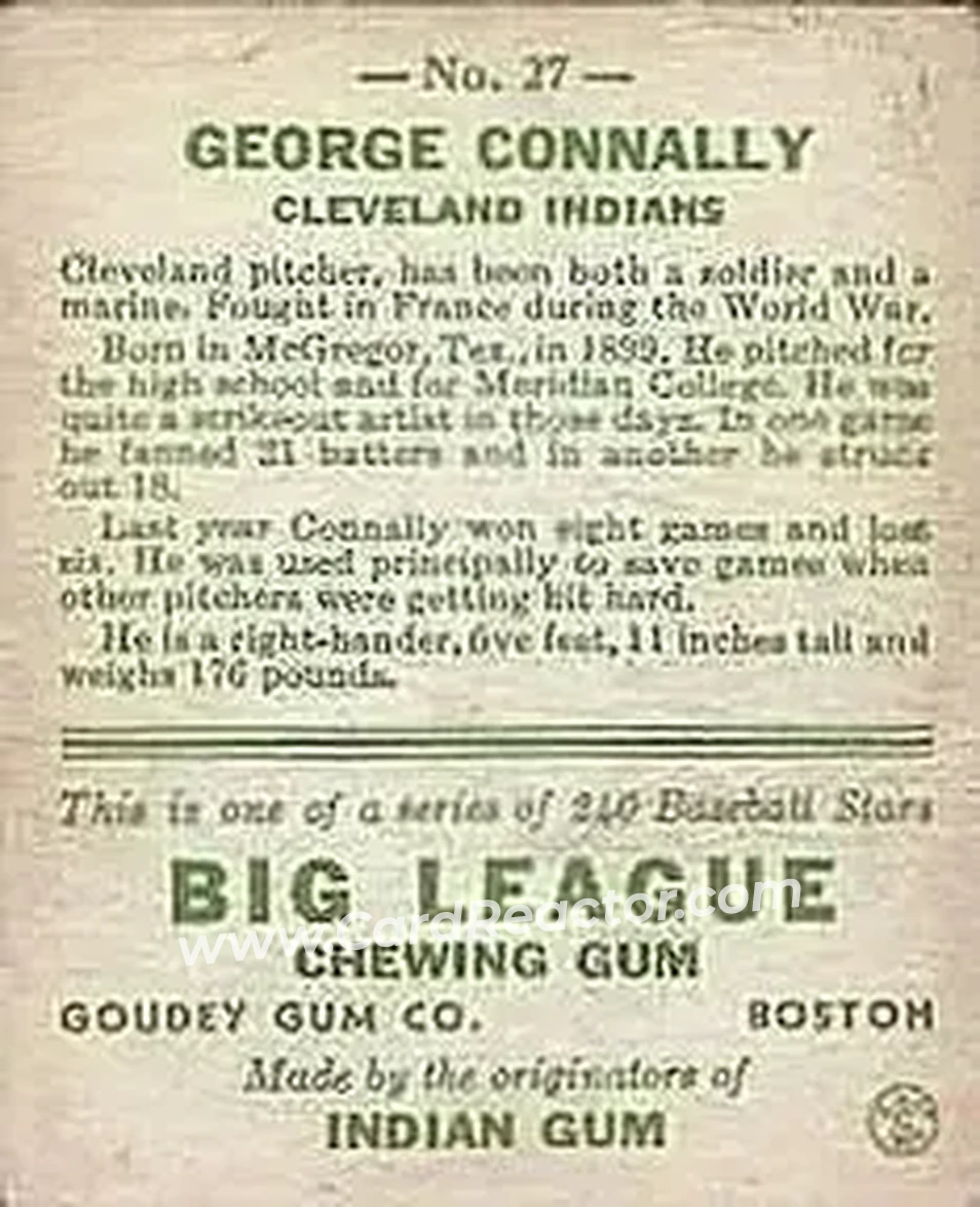 Back of George Connally