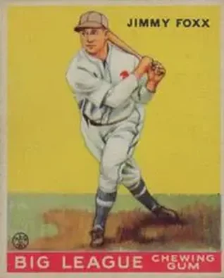 1933 Goudey (R319) #29 Jimmie Foxx