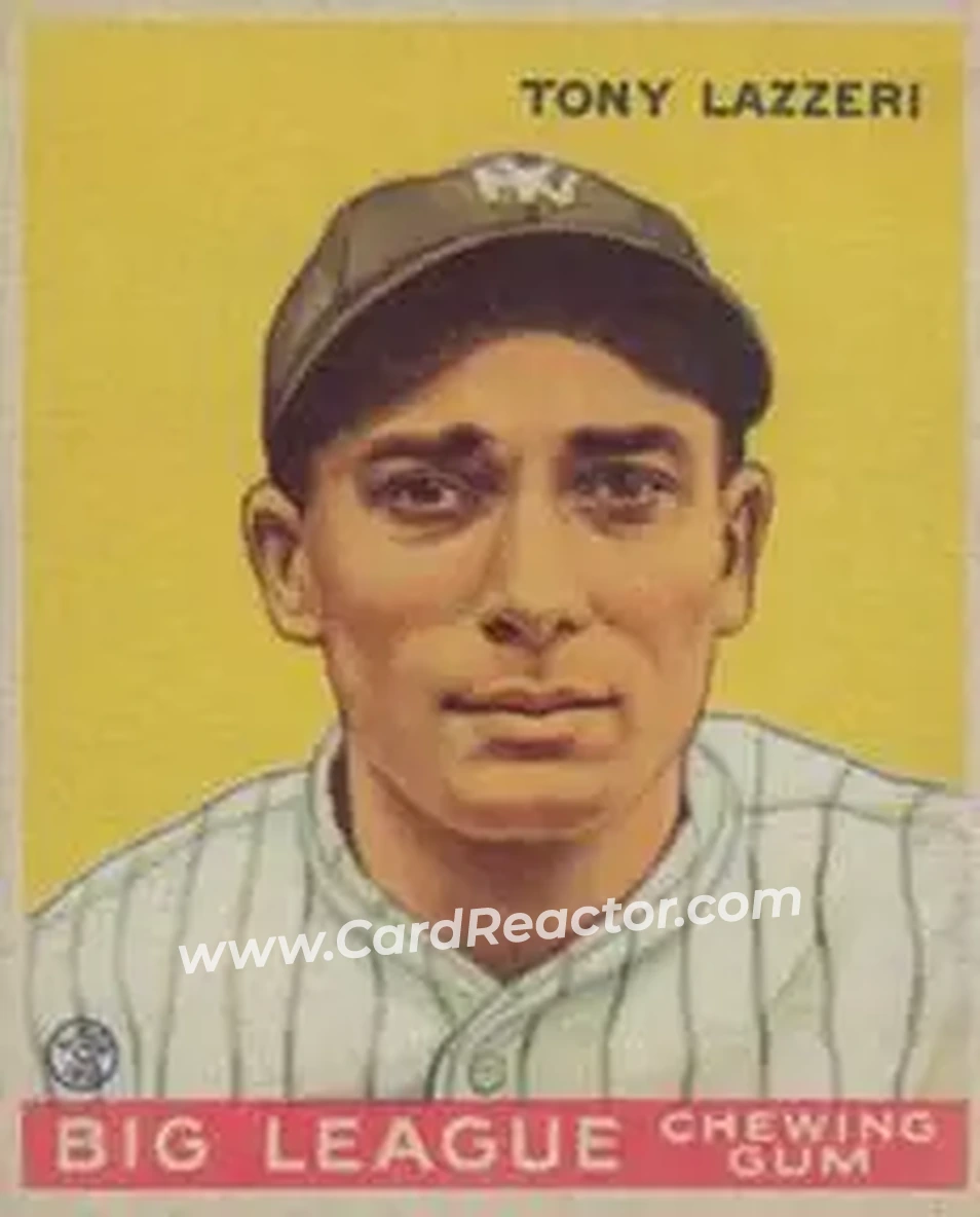 1933 Goudey (R319) #31 Tony Lazzeri