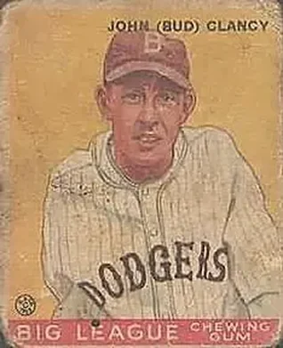 1933 Goudey (R319) #32 John “Bud” Clancy