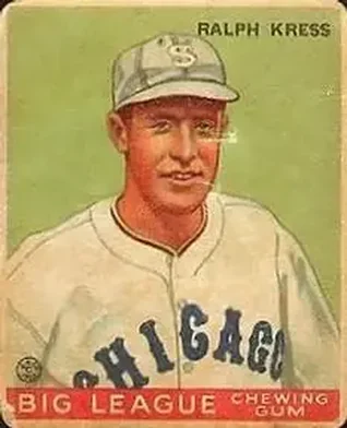 1933 Goudey (R319) #33 Red Kress