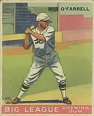 1933 Goudey (R319) #34 Bob O'Farrell