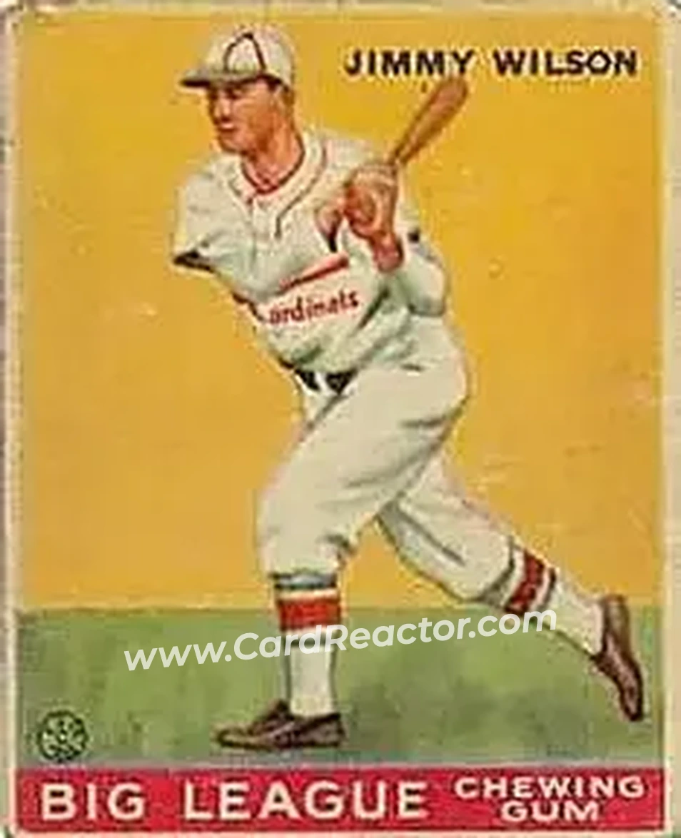 1933 Goudey (R319) #37 Jimmy Wilson