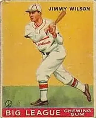 1933 Goudey (R319) #37 Jimmy Wilson
