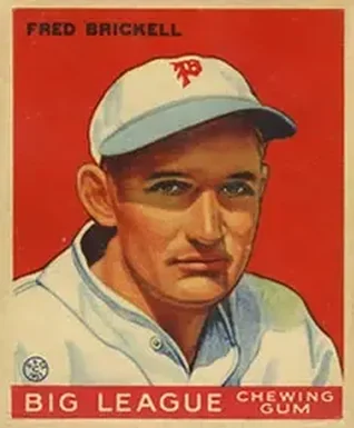 1933 Goudey (R319) #38 Fred Brickell
