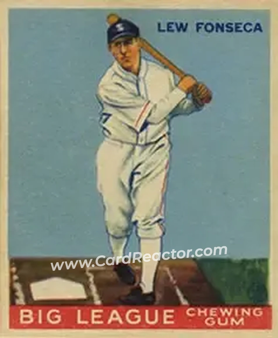 1933 Goudey (R319) #43 Lew Fonseca