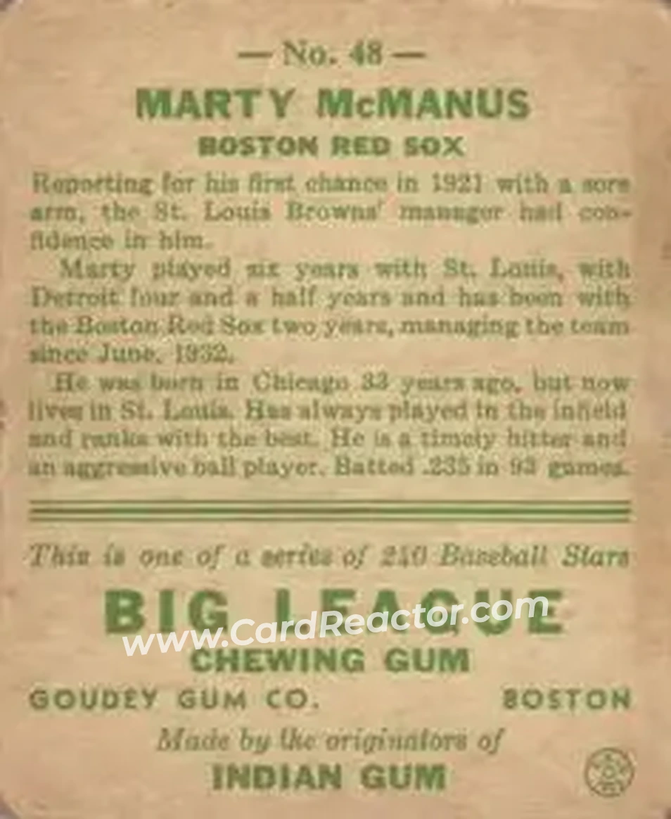 Back of Marty McManus