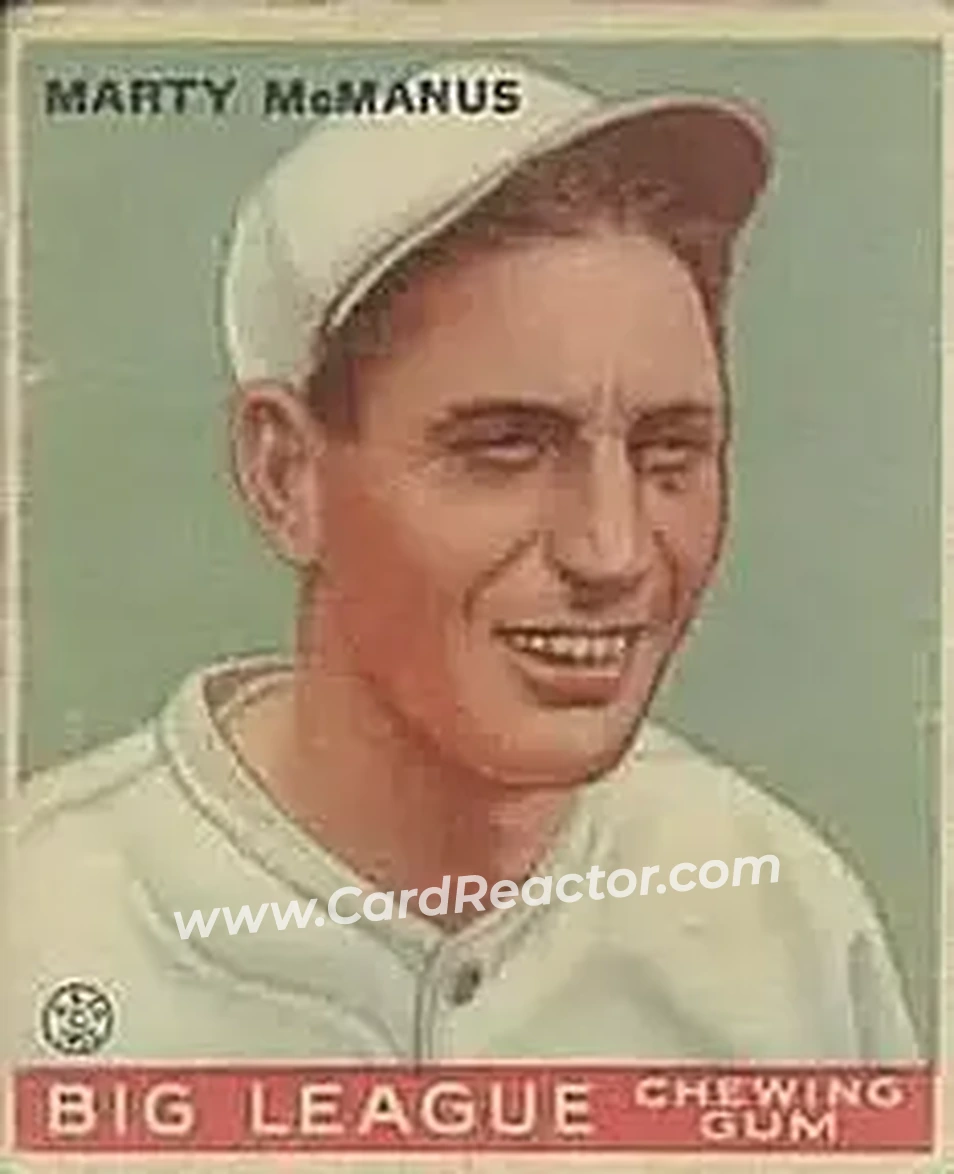 1933 Goudey (R319) #48 Marty McManus