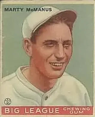 1933 Goudey (R319) #48 Marty McManus