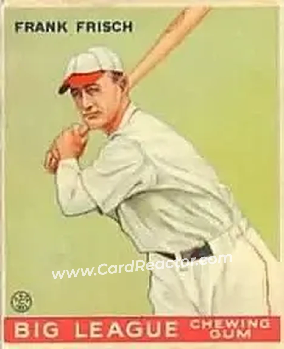 1933 Goudey (R319) #49 Frank Frisch