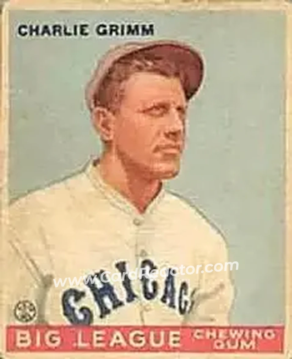 1933 Goudey (R319) #51 Charlie Grimm