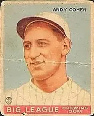 1933 Goudey (R319) #52 Andy Cohen
