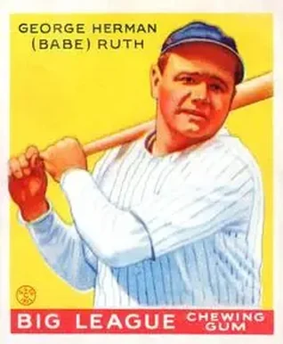 1933 Goudey (R319) #53 Babe Ruth