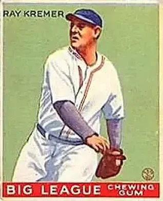 1933 Goudey (R319) #54 Ray Kremer