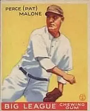 1933 Goudey (R319) #55 Perce “Pat” Malone