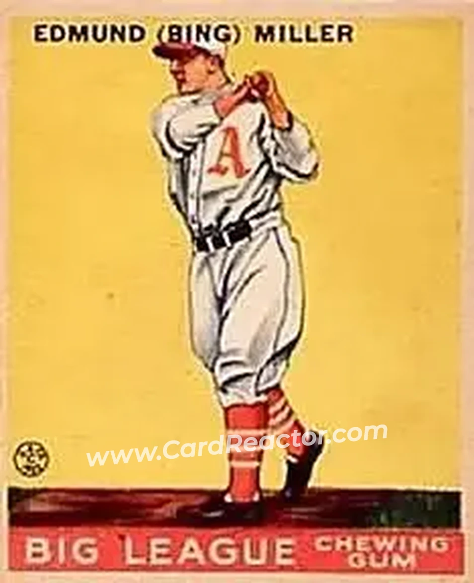 1933 Goudey (R319) #59 Edmund “Bing” Miller