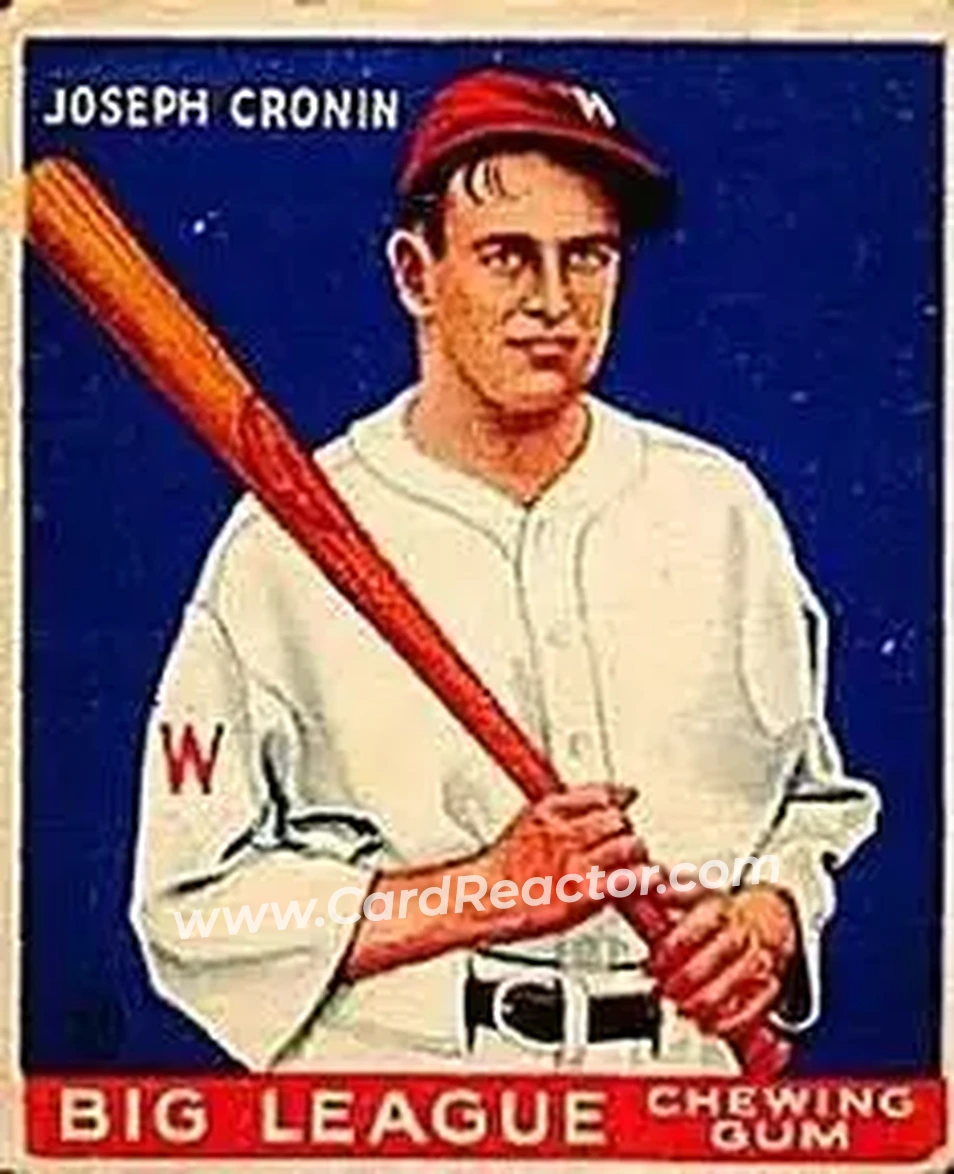 1933 Goudey (R319) #63 Joe Cronin
