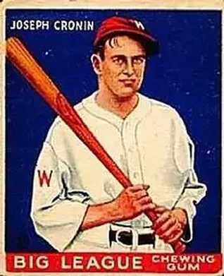 1933 Goudey (R319) #63 Joe Cronin