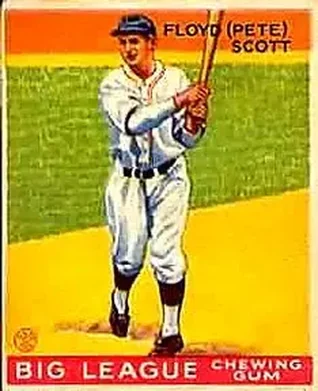 1933 Goudey (R319) #70 Floyd “Pete” Scott